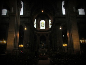 An altar in St. Sulpice Church.