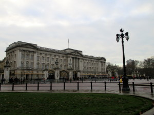 Buckingham Palace in London.