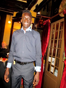 A member of the helpful staff at Le Basilic.