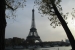 The Eiffel Tower seen from the Seine River.