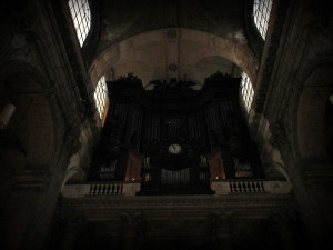 The famous organ in St. Sulpice Church.