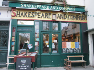 Shakespeare and Company, near the Latin Quarter.