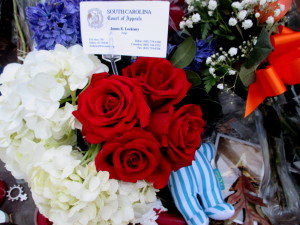 Detail of the memorial at the French Embassy in D.C.