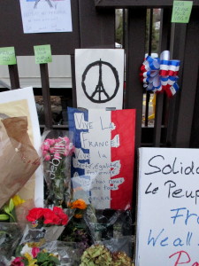 Detail of the memorial at the French Embassy in D.C.