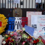 Detail of the memorial at the French Embassy in D.C.