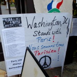 Detail of the memorial at the French Embassy in D.C.
