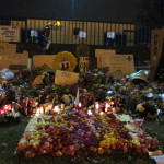 A memorial for the victims of last Friday's attacks has sprung up at the French Embassy in D.C.