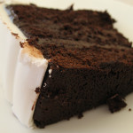 White icing + chocolate fudge = perfect for chocolate lovers.