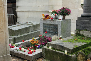 Jim Morrison's grave is one of the most visited in the world.