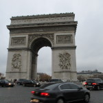 The Arc de Triomphe, which honors those who fought and died in the French Revolutionary and Napolenic Wars. Construction began in August 1806, and it was inaugurated on July 29, 1836.