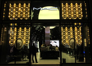 The MAC store on the Champs-Elysees.